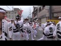 2015岸和田だんじり祭り旧市地区、第一回目試験曳き　並松町①小門貝源・やりまわし（平成27年9月6日）