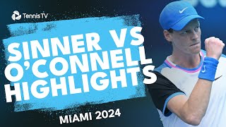 Jannik Sinner vs Christopher O'Connell Highlights | Miami 2024