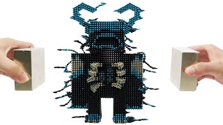Monster Magnets Vs Warden Minecraft | Make Warden with Magnetic Balls