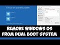 How to Delete an Operating System from Dual Boot computer using EasyBCD