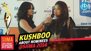 Actress Kushboo Congratulates all the Nominees @ SIIMA 2014, Malaysia