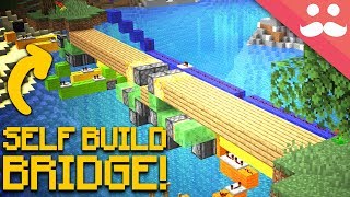 Self Building BRIDGES in Minecraft!