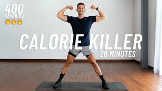 20 MIN CALORIE KILLER HIIT WORKOUT - Full body Cardio, No Equipment, No Repeat