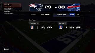 Season 30 - Week 16: New England Patriotsvs Buffalo Bills