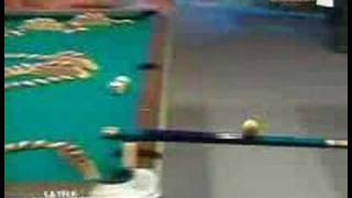Amazing Billiard v Dominos trick