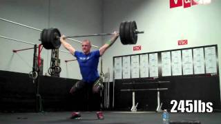 245lb Snatch + 300lb Clean + Jerk