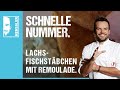 Schnelles Fischgericht Lachs-Fischstäbchen mit leckerer Remoulade von Steffen Henssler