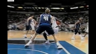 NBA On NBC - Dirk Nowitzki Eliminates Kevin Garnett! (Mavs Sweep Wolves 3-0) 2002 Playoffs