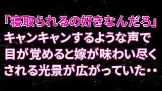 【修羅場】間男「嫁が寝取られるの好きなんだろ？」キャンキャンするような声で目が覚めると嫁が味わい尽くされる光景が広がっていた・・・