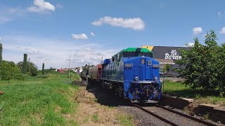 Trem carregado com a ES44ACi Suzano #2542