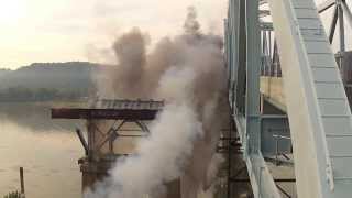 Milton-Madison Bridge Span Demolition - Blast#3  Sept 5, 2013