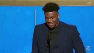 Giannis Antetokounmpo Gets Emotional While Delivering Powerful NBA MVP Speech