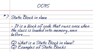 Static Block in Java with Example