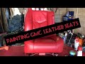 Painting GM Leather Seats Red!