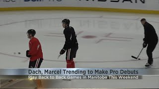 Colton Dach, Marcel Marcel trending towards pro debuts this weekend