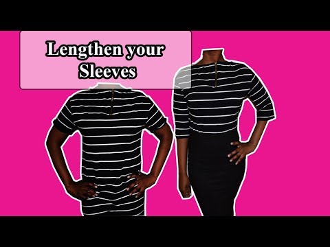 How to lengthen sleeves - Sleeve alterations //Remakes How to lengthen sleeves - Sleeve alterations //Remakes