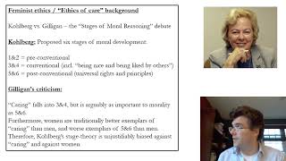 Nel Noddings on Care Ethics - Part 3