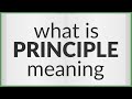 Principle | meaning of Principle