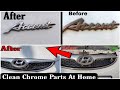 How to Clean Chrome Parts in Your Cars & Bikes At home||Clean chrome part in just 2min||