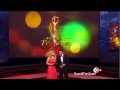 Erika Buenfil presentando a la Mejor Actriz Protagonista. Premios TVyNovelas 2015