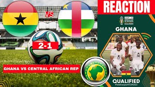 Ghana vs Central African Republic 2-1 Live Africa Cup Qualifiers Football Match Score Black Stars