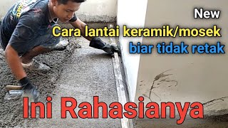 Tutorial bangunan || cara plaster lantai keramik/mosaik