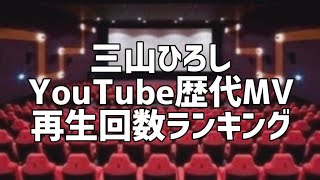 三山ひろしYouTube歴代MV再生回数ランキング