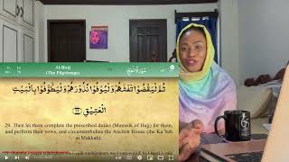 Surah Al Hajj by Mishary Al Afasy (iRecite) | Reaction