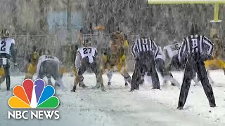 Watch: Central Michigan, Western Michigan Football Game In Whiteout Conditions