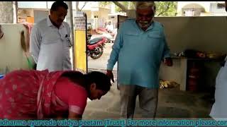 Peralysis massage treatment in Bodhidharma ayurvedam - #Dr. Pandit Srinivas