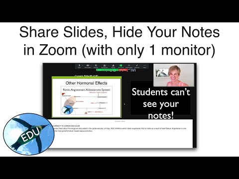 Share Your Slides, Hide Your Notes in Zoom (with 1 monitor)