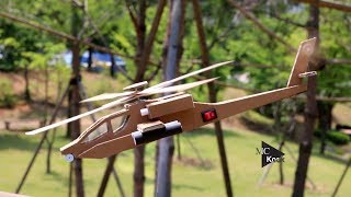 How To Make Helicopter (AH-64 Apache) - Cardboard DIY