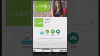 Download the Axis 360 App to an Android Device