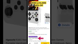 Grab Now! R36S HANDHELD CONSOLE AT RS.3555 | 60% off on FLIPKART #shorts #flipkart #gaming #r36s