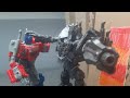 Transformers Rise of the Beasts Optimus Prime kills Scourge (Stop Motion)