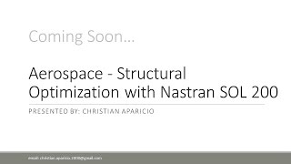 Aerospace - Structural Optimization with Nastran SOL 200
