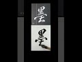 shorts 서예 행서 calligraphy 墨 먹 묵 행서에 바람실고~