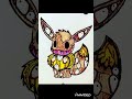 ホラーポケモンの塗り絵👻イーブイ👻 shorts ポケモン pokemon