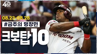 [크보탑10] 지난주 하이라이트는? 크보탑10!👀｜8월 4주차｜21회｜KBO 핫클립｜