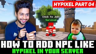 How To Add NPC in Minecraft Server | Citizens Plugin Tutorial | Hypixel in 1.21 Part #04