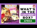 What’s in the continent box? Africa continent box and activities.