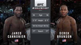 JARED CANNONIER VS DEREK BRUNSON FULL FIGHT UFC 271