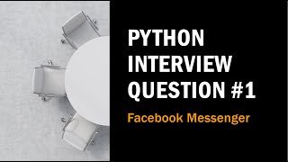 Real World Python Interview Question #1 | Facebook Data Science Interview Question Answered
