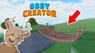 Obby Creator Tutorial 5 / How to build a realistic wooden bridge ? ( Level: Medium )