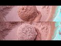 ASMR:Gritty red dirt crumbling and dipping in water very crunchy and satisfying #asmrhub