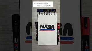 NASA LOGO! #shorts #viral #art #ytshorts #youtubeshorts #shortsvideo #foryou #viralvideo #drawing