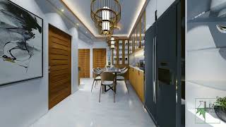 LUXURY Small Apartment Interior Design Tour | Modern Living & Dining 3D Walkthrough