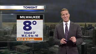 Cold with decreasing clouds Tuesday afternoon