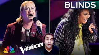 CORii and Crystal Nicole's Beautiful Voices Earn Their Spots on Team Reba | The Voice Blinds | NBC