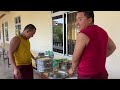 food prepared and offered to the monks participating in jang guncho.